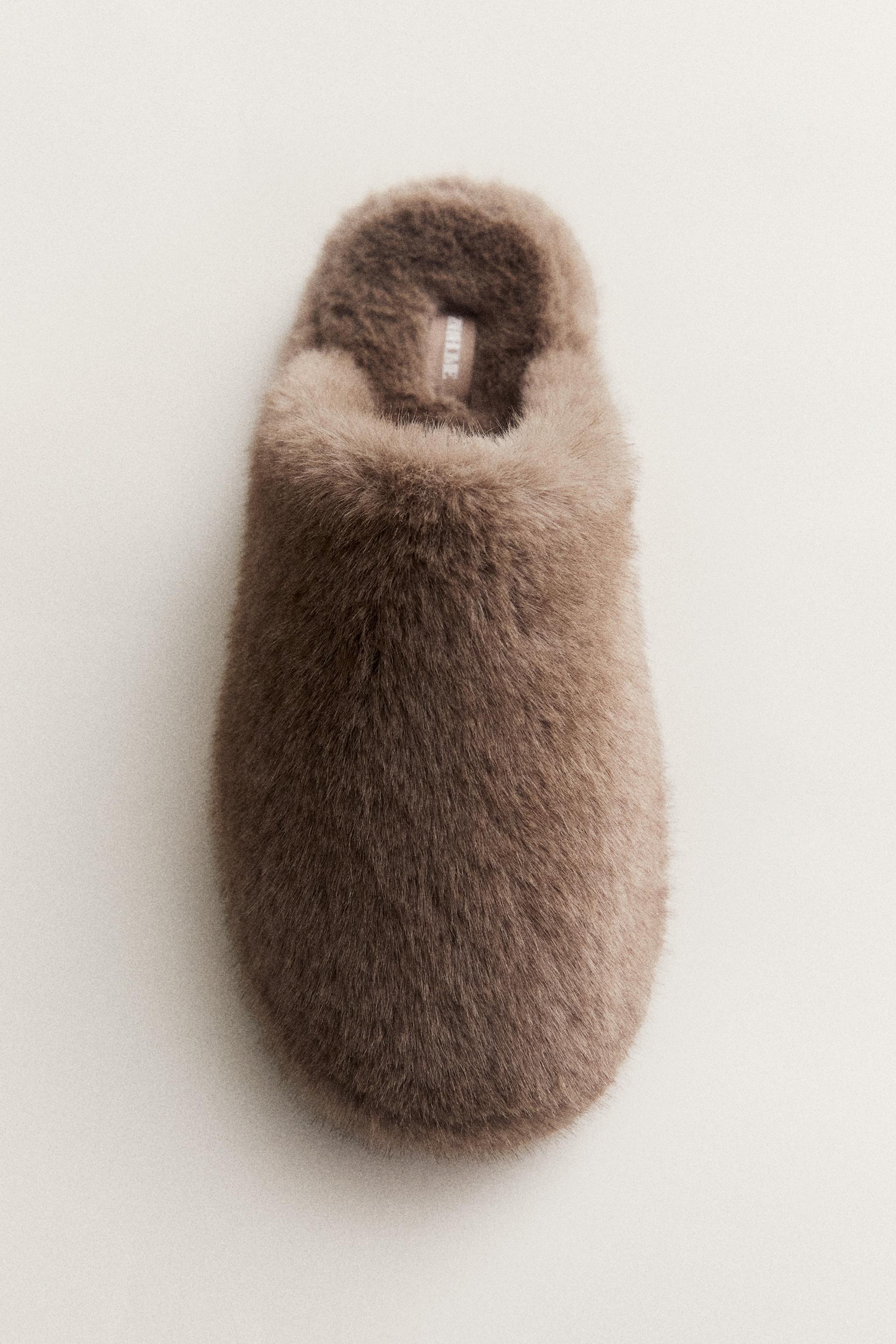 FAUX FUR MULE SLIPPERS